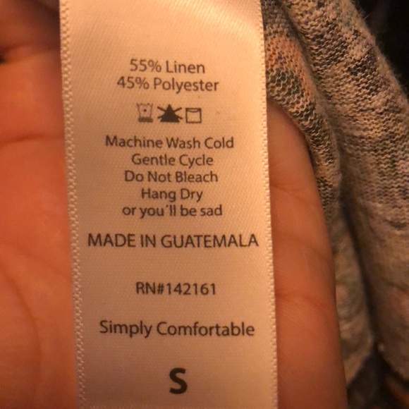 NWT LuLaRoe Sarah Small Dark Gray w/ Flowers - Picture 4 of 4